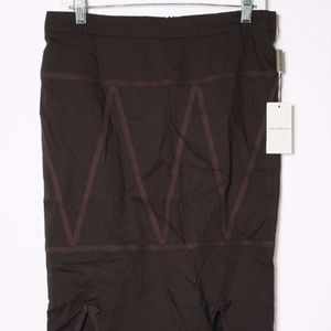 NWT Emporio Armani Brown Stretch Pencil Skirt